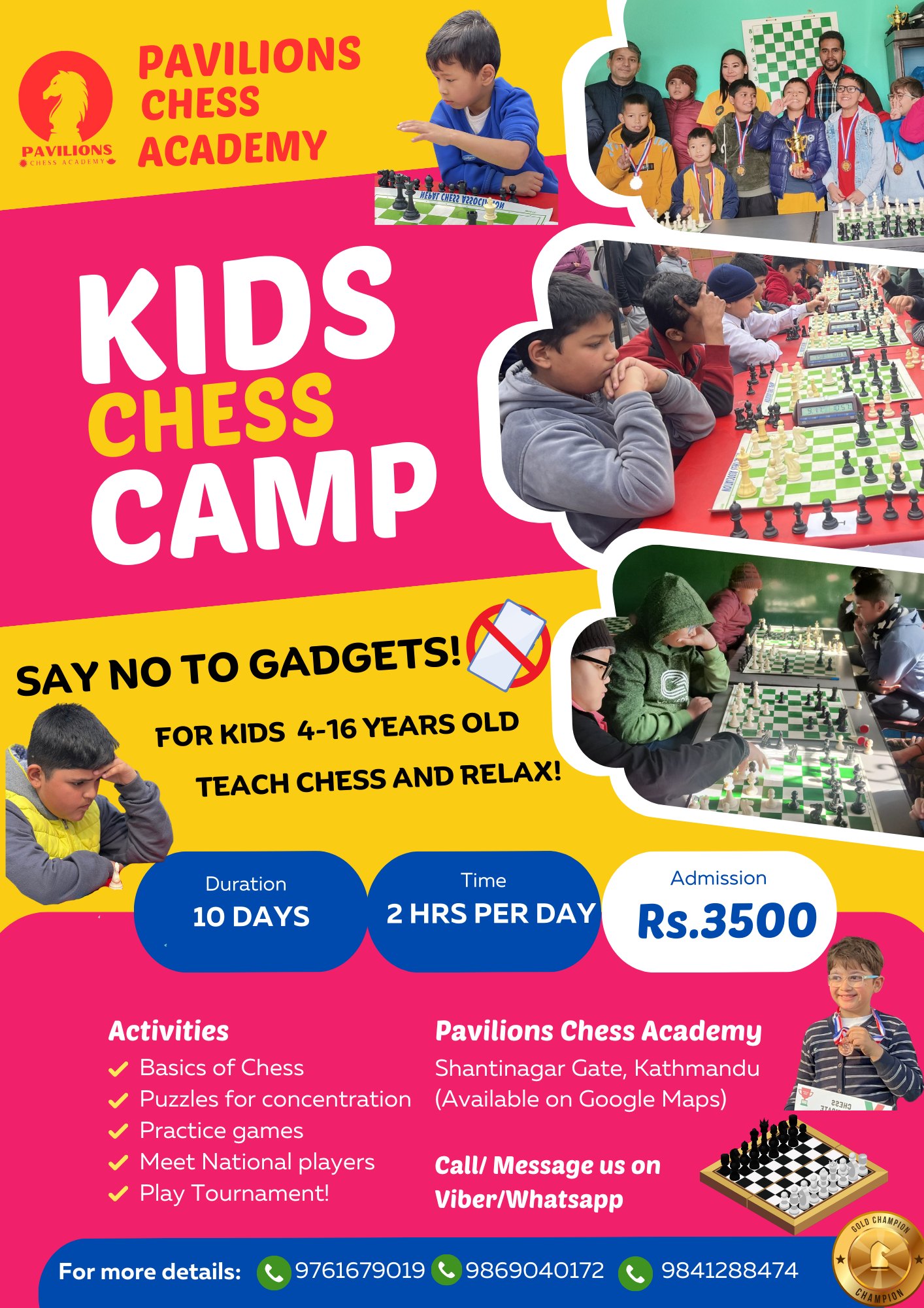 🌟 Unplug & Play at Chess Camp! 🌟... - Pavilions Chess Academy