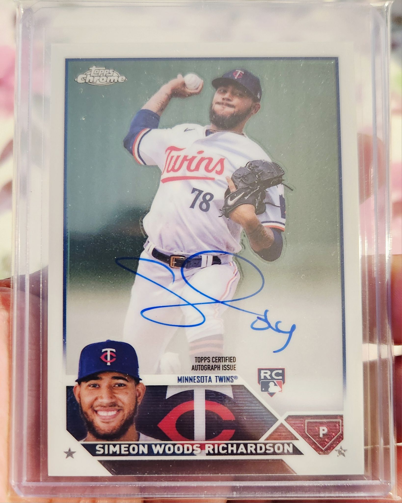 Where to find 2024 Topps Archives Lyon Richardson auto RC blue 