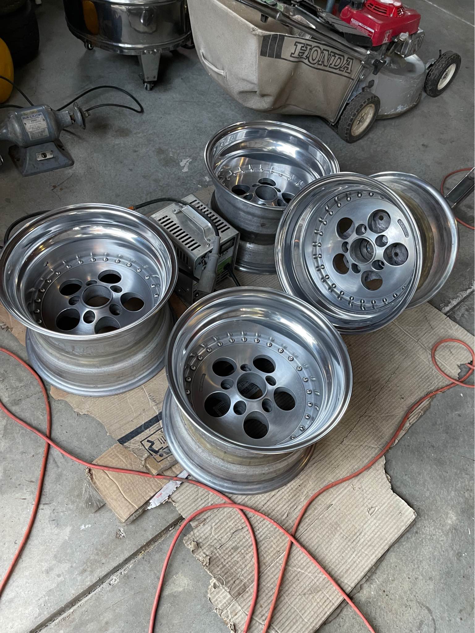 15x10 Centerline Champ 500 wheels with stretched 195-50-15 Continental ...