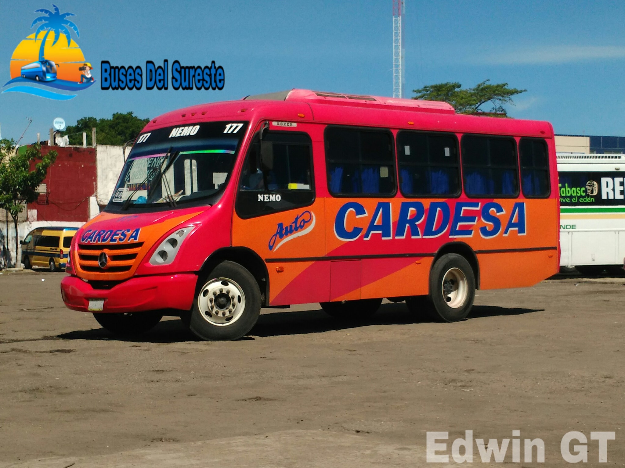 Buses Del Sureste - Auto Cardesa. Marcopolo Boxer. Unidad 177. Tomada ...