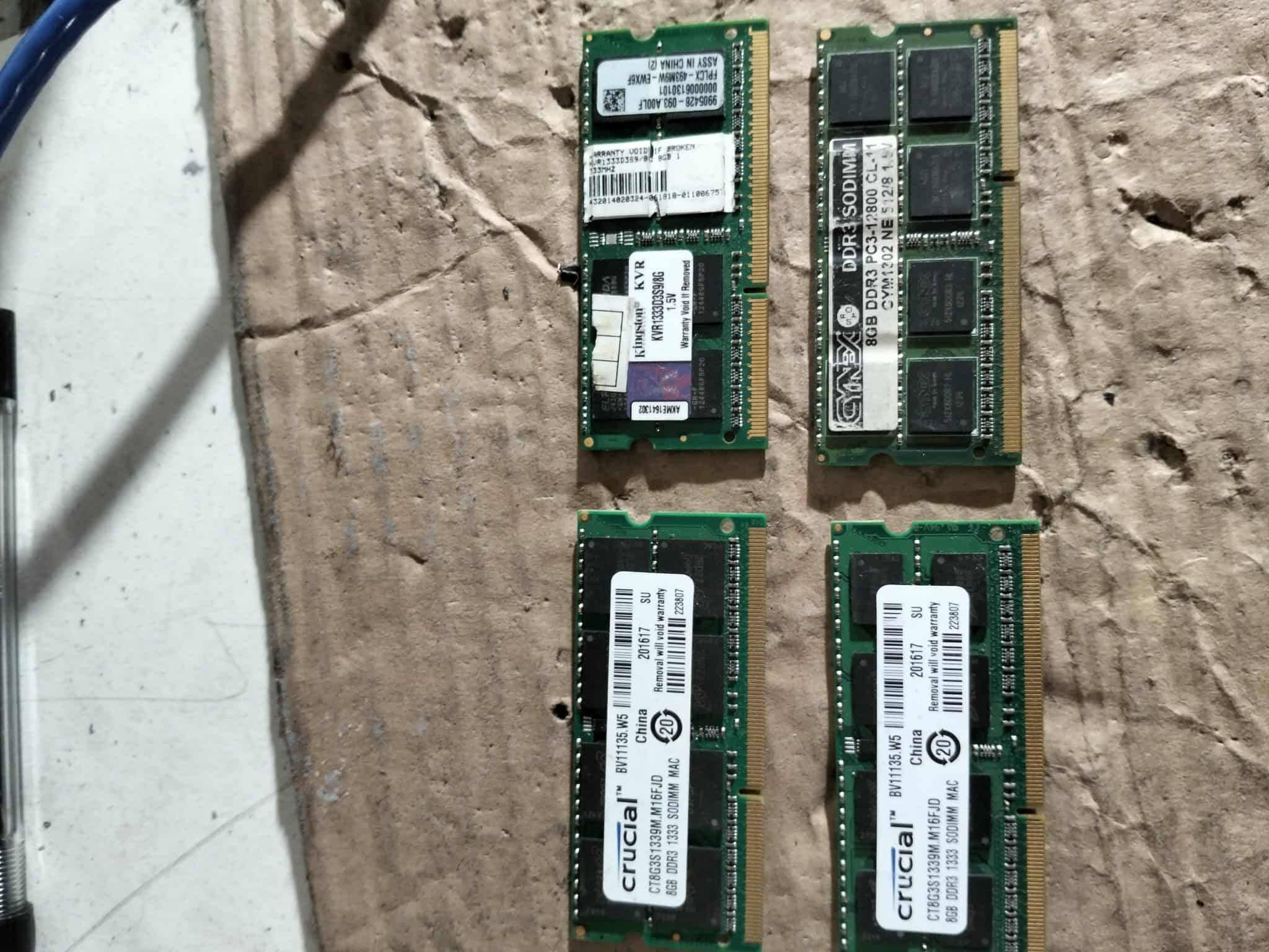 Mémoire RAM Crucial DDR3L 4GB Ou 8GB 1066MHz PC3L-8500 Pour Laptop - SODIMM 204 Broches 1.35V - Neuf