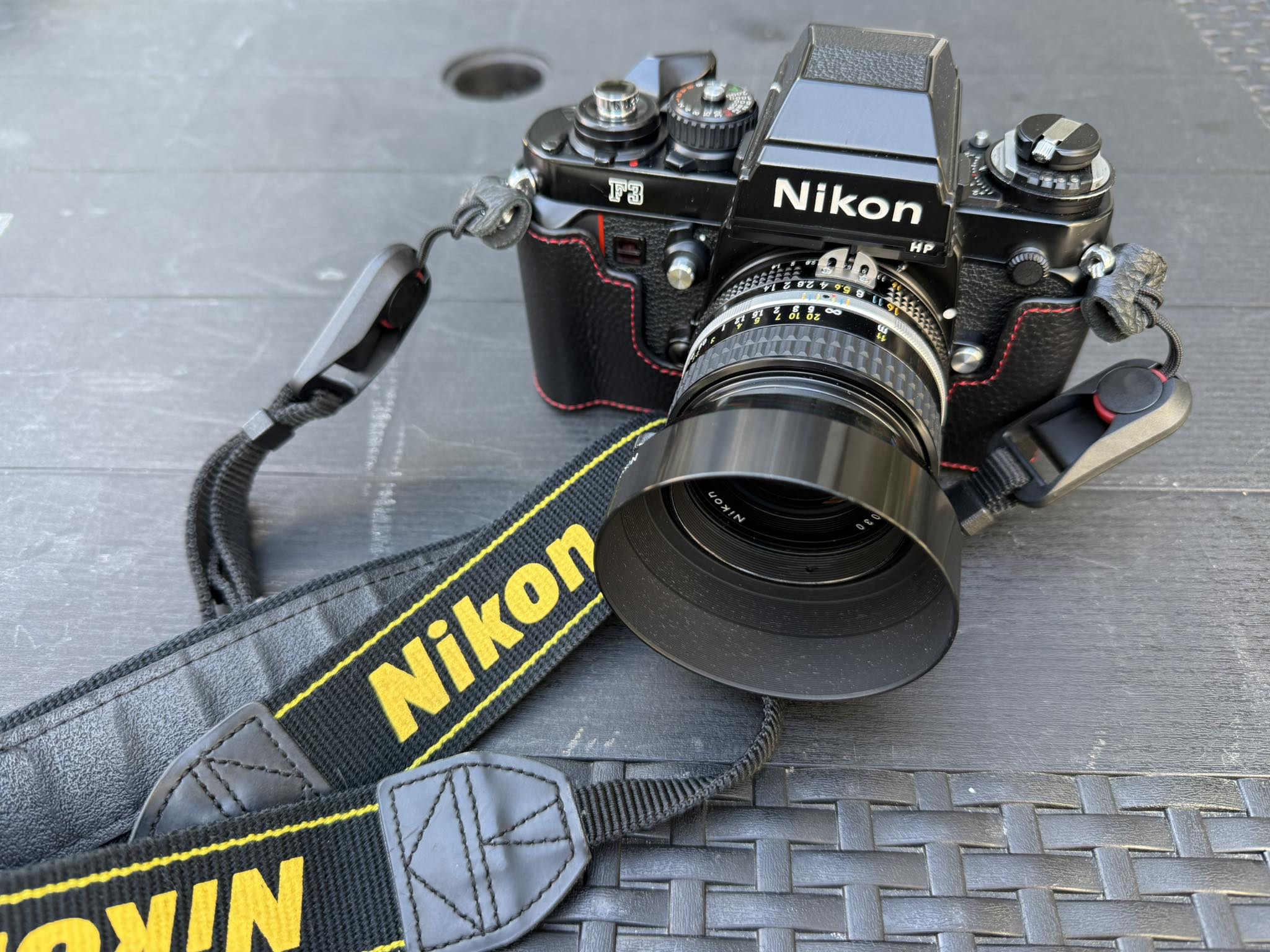 Nikon F3 with Nikkor 28mm lens