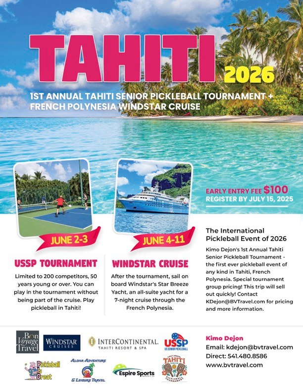the first-ever pickleball event in paradise!** **A USSP Sanctioned ...