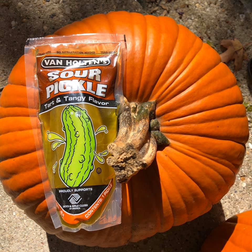 Sour is our fall colored... - Van Holten’s Pickle-in-a-Pouch | Facebook