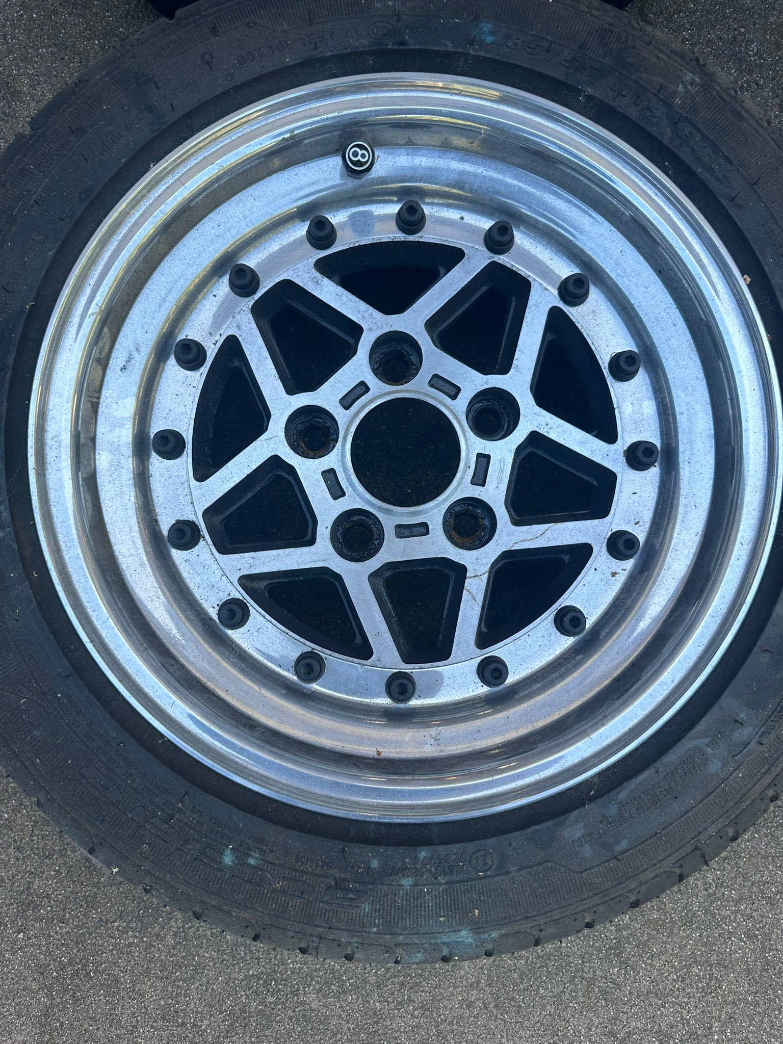 August Feroce 14x6.5 wheels with tires for sale
