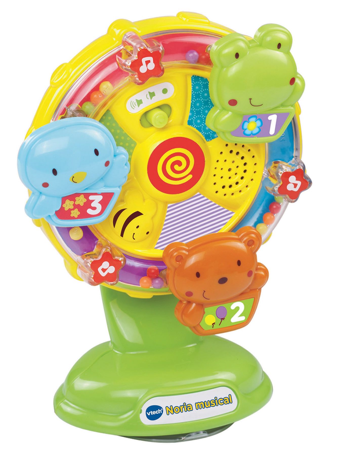 Juguete Noria De Colores Para Bebés - Con Sonido Y Movimiento Giratorio, Ventosa De Sujeción, Estimulación Visual Y Auditiva
