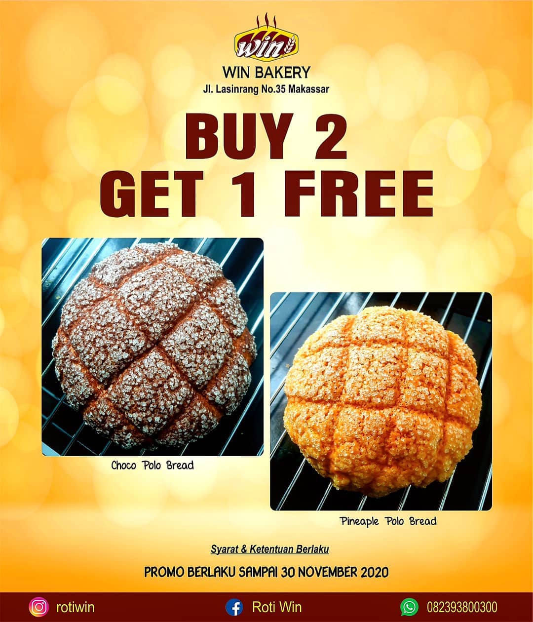 Roti Win - 📢📢📢 PROMO.... BUY 2 GET 1 FREE Choco Polo... | Facebook