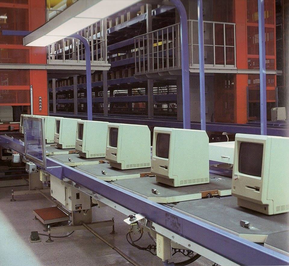 Apple factory in Fremont. Did you have an original 128K Macintosh?