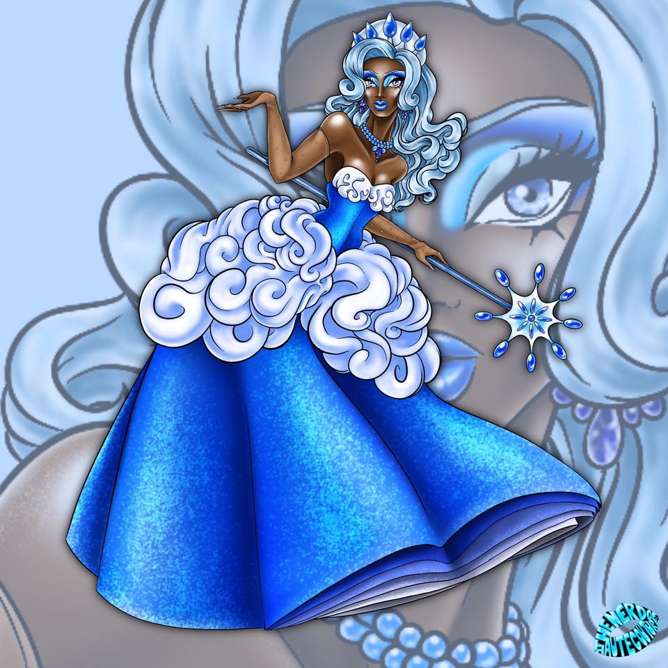 open lace back dress Light Up Ice Queen Costume For Girl