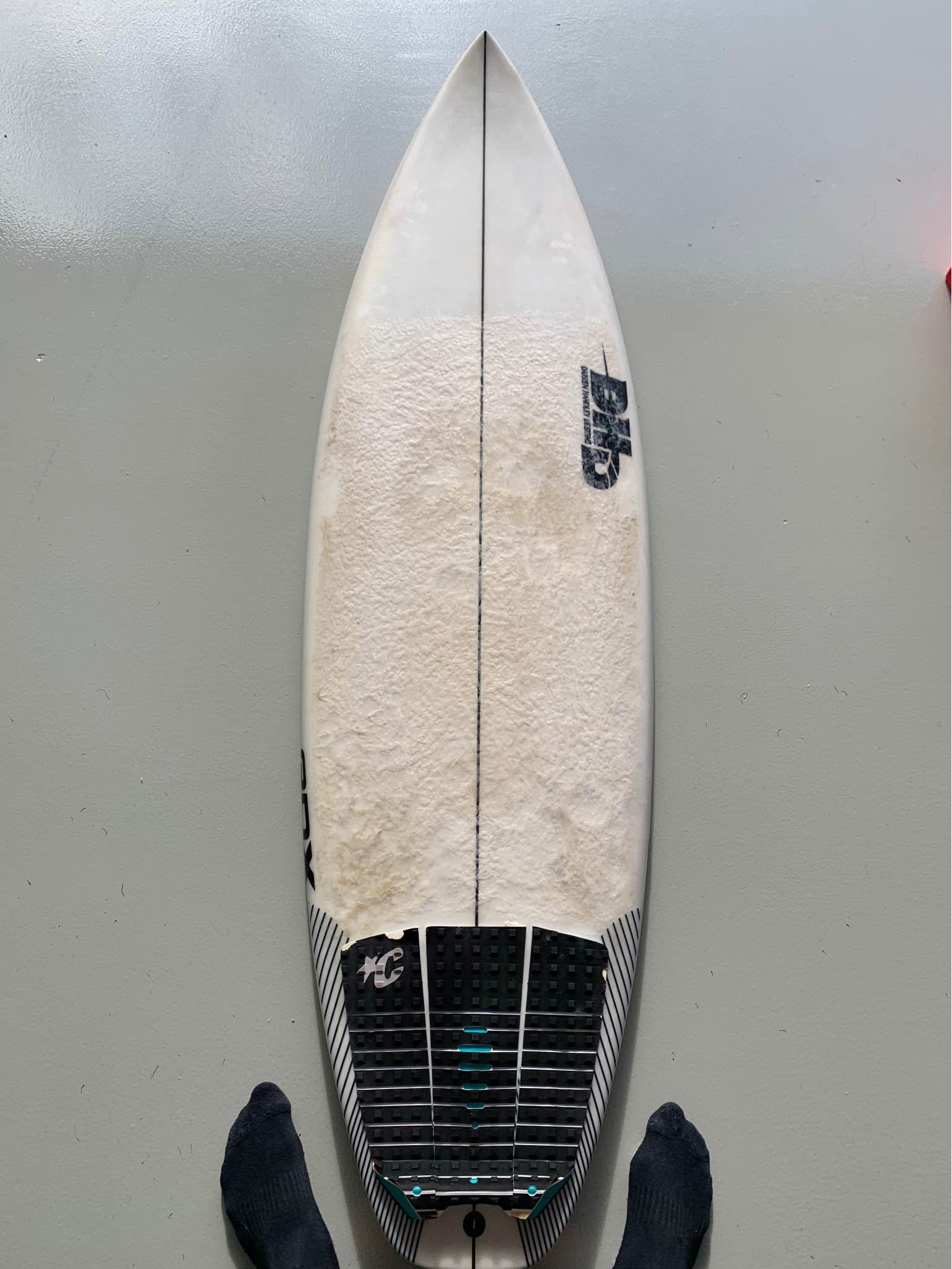 DHD 3DX Surfboard. Well used got a few rough looking repairs. 6