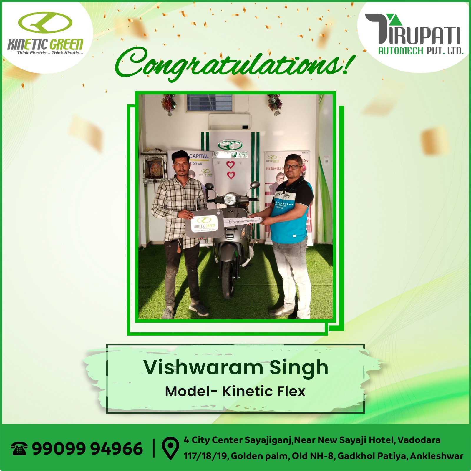 New Ride, New Era -... - Kinetic Green Bharuch & Vadodara