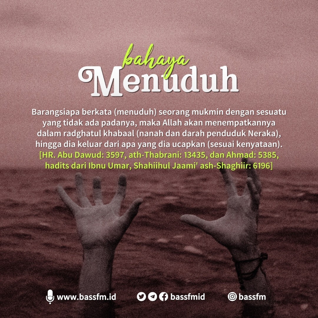 Bass - BAHAYA MENUDUH. 