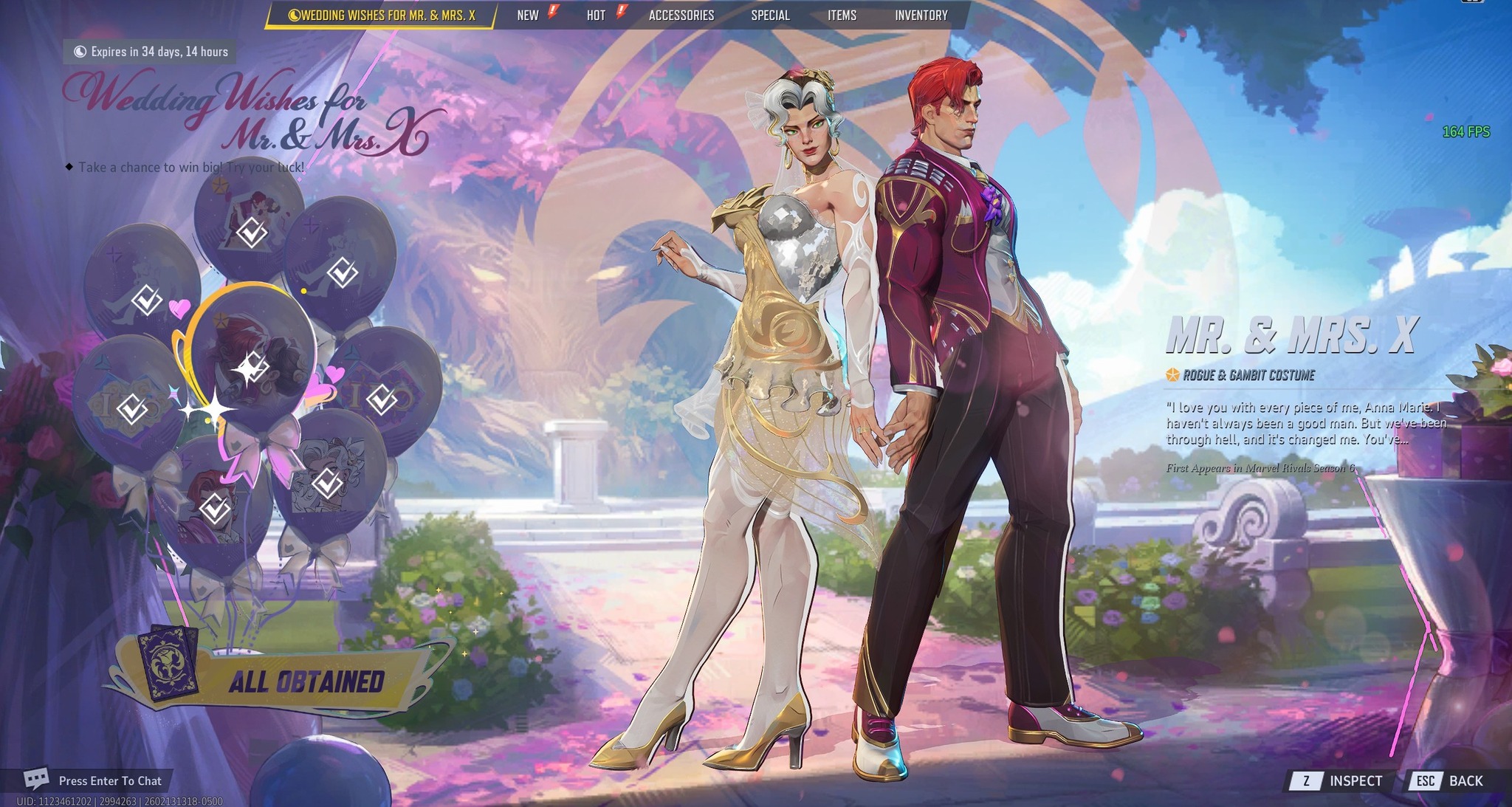 Marvel Rivals Community | Rogue and Gambit will get wedding skins on ...