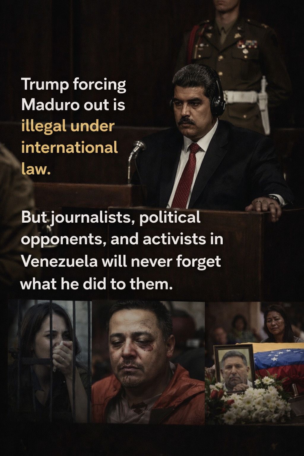 Juan Pablo - Trump forcing Maduro out breaks international law. Yet it ...