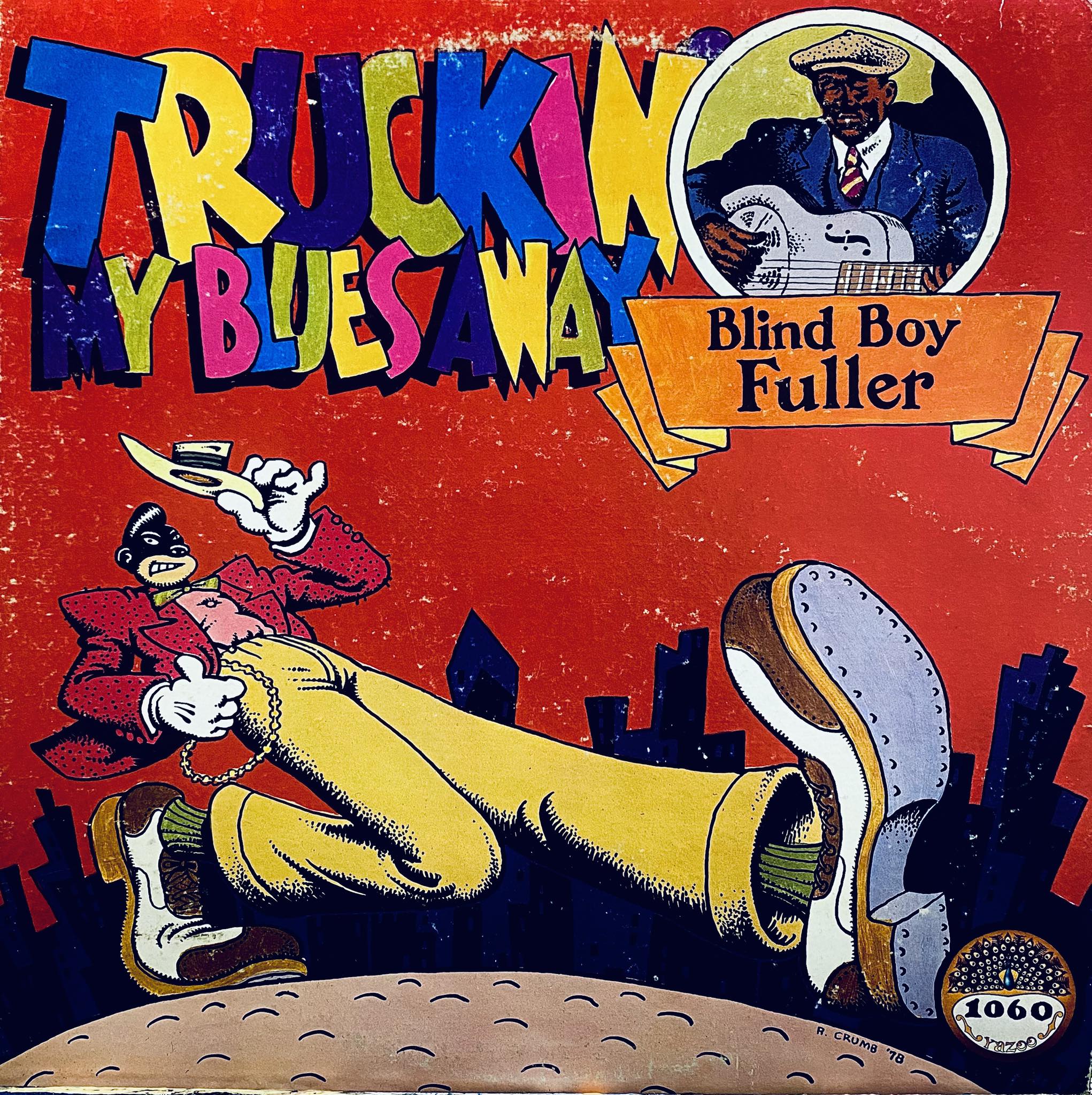 Here's an album cover Crumb illustrated (and color separated) in