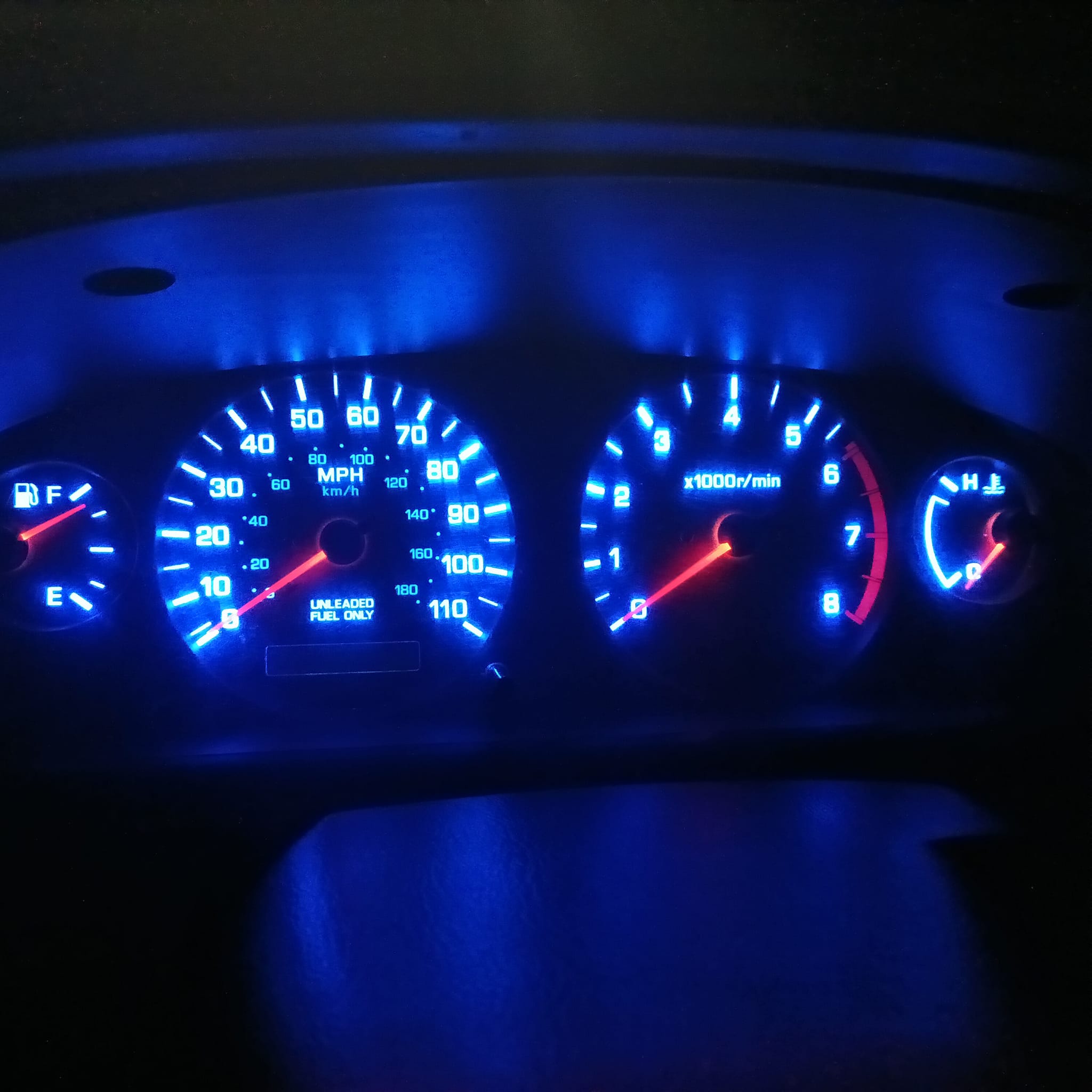 4x LED Blue Dashboard Instrument Panel Light Cluster Bulb for International 150