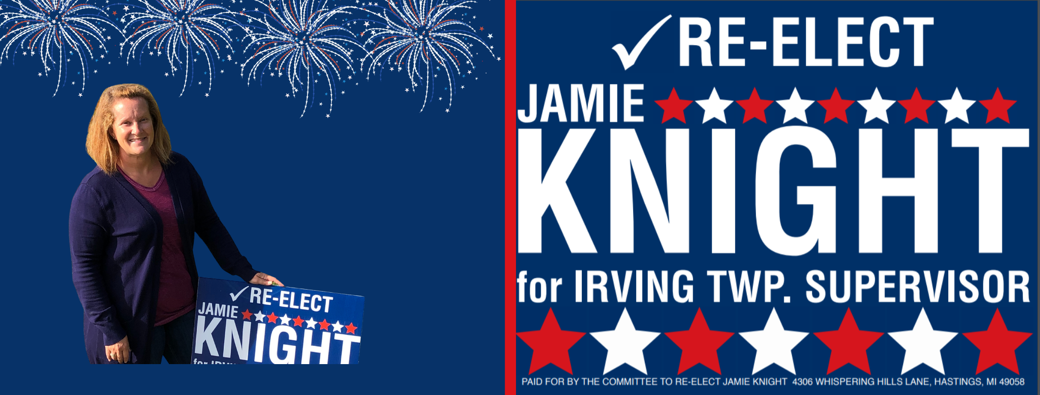 Re-Elect Jamie R Knight for Irving Township Supervisor