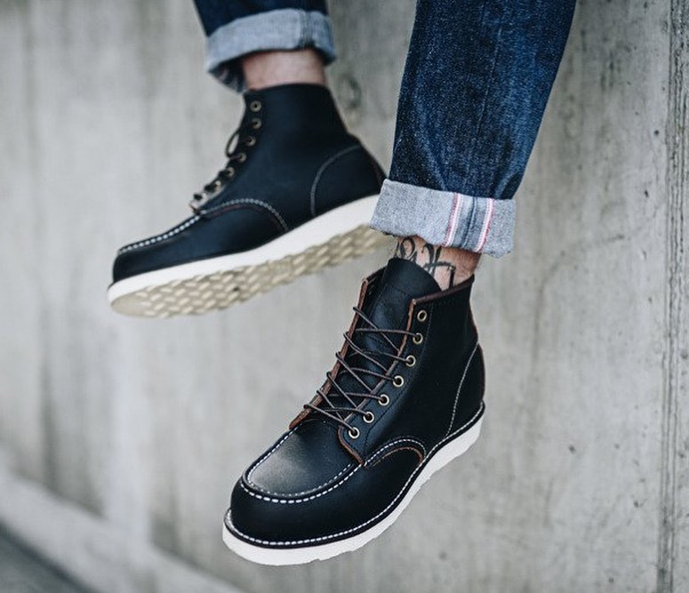 Red Wing Japan - 8849 6インチ モックトゥ ブラックプレーリー。 8849 