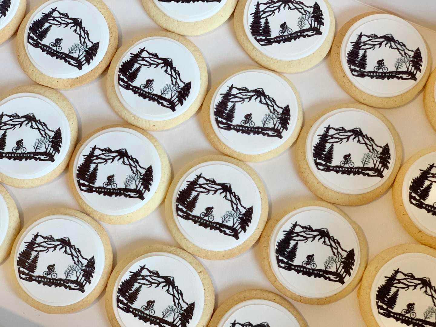 Cakes by K - 🚵🗻 Mountain bike themed GF vanilla cookies to...