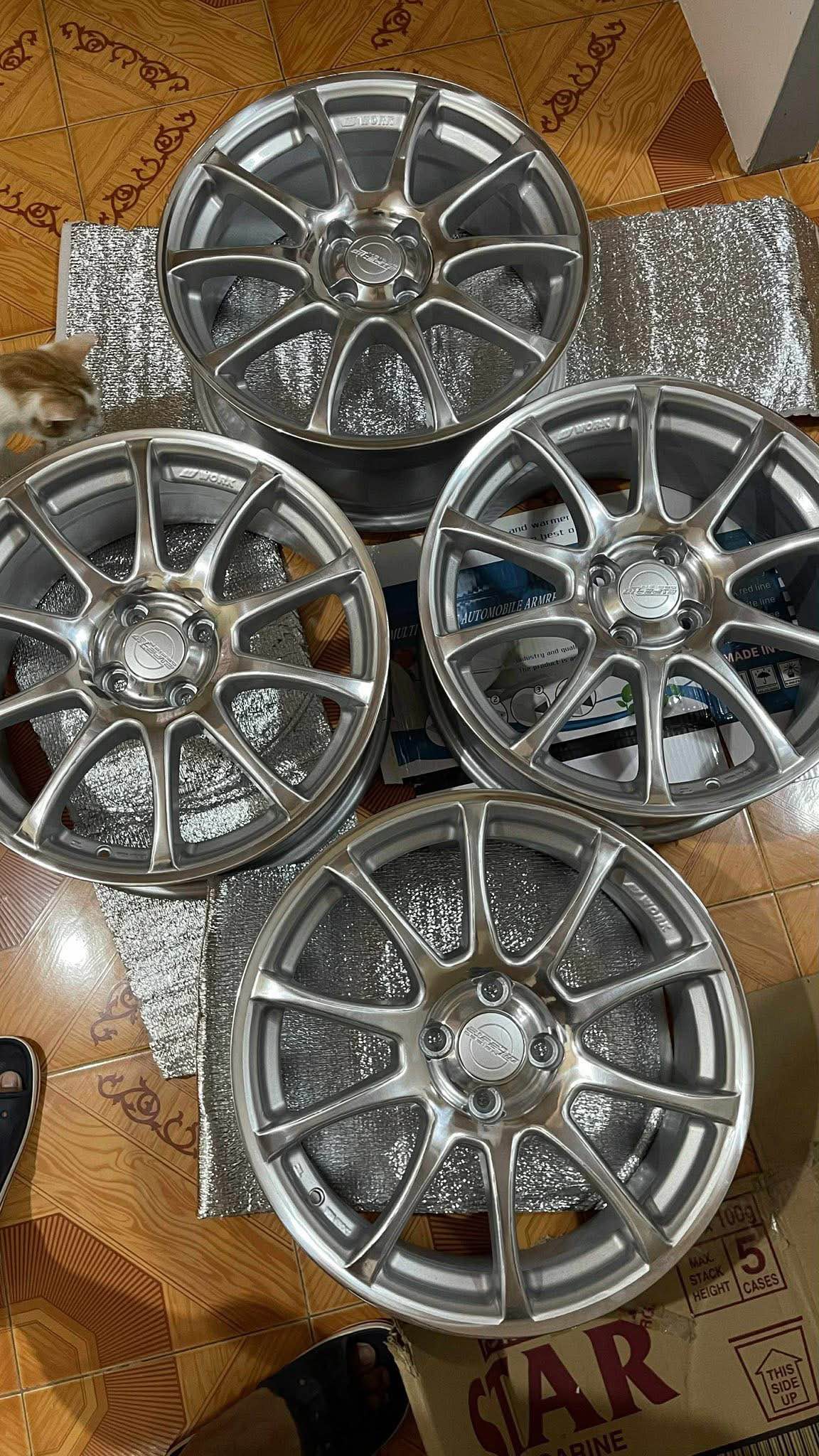 Work Wheels Esperio mags only 17x7 ET35 4x100 Original Wheels from