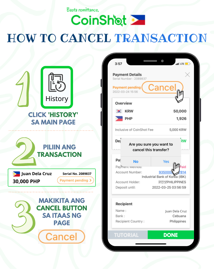 CoinShot - 📢 CoinShot Transaction Cancellation 📢 🎯 Madali lang ipa ...