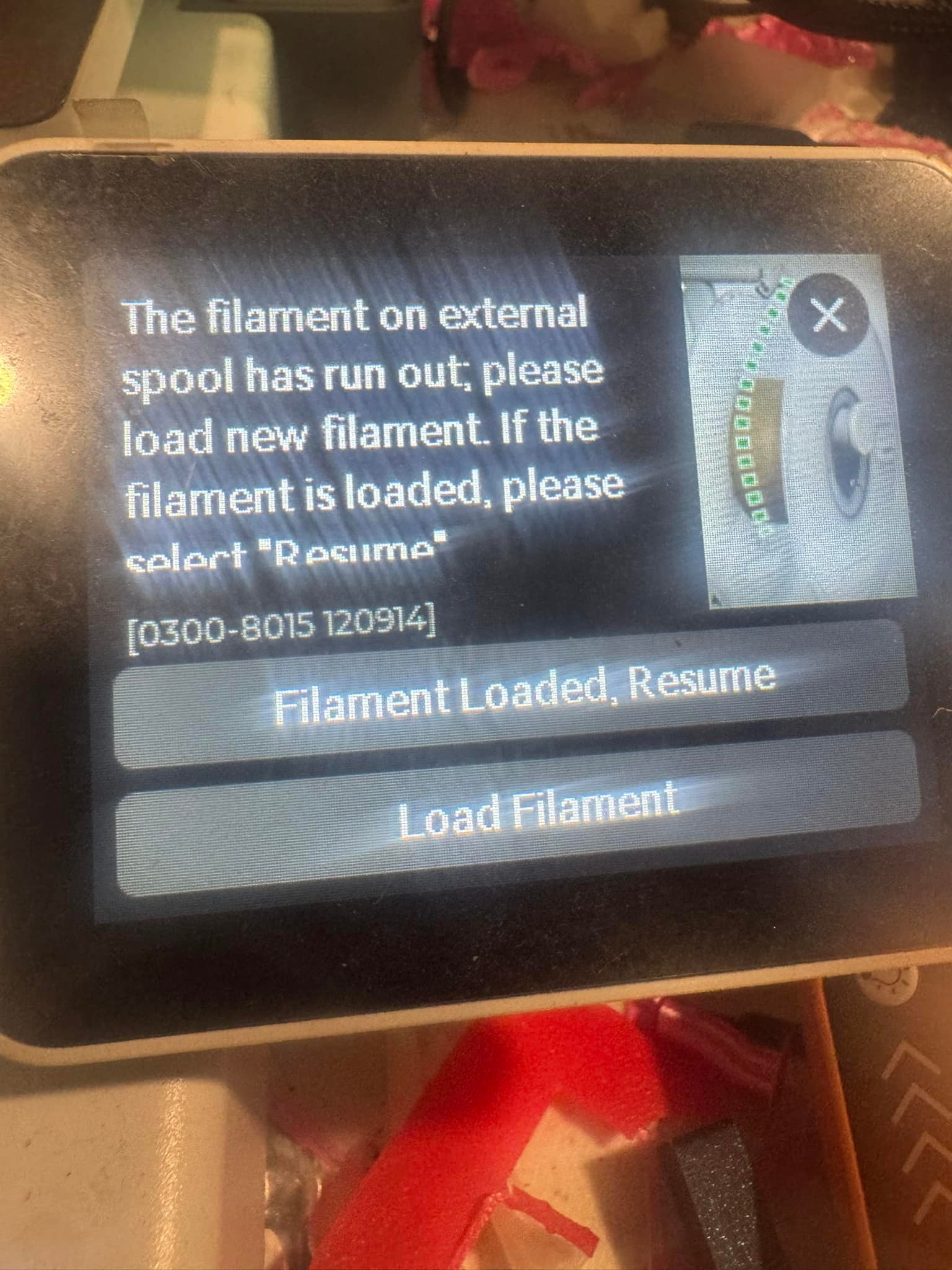 Printer error when printing from pc?
