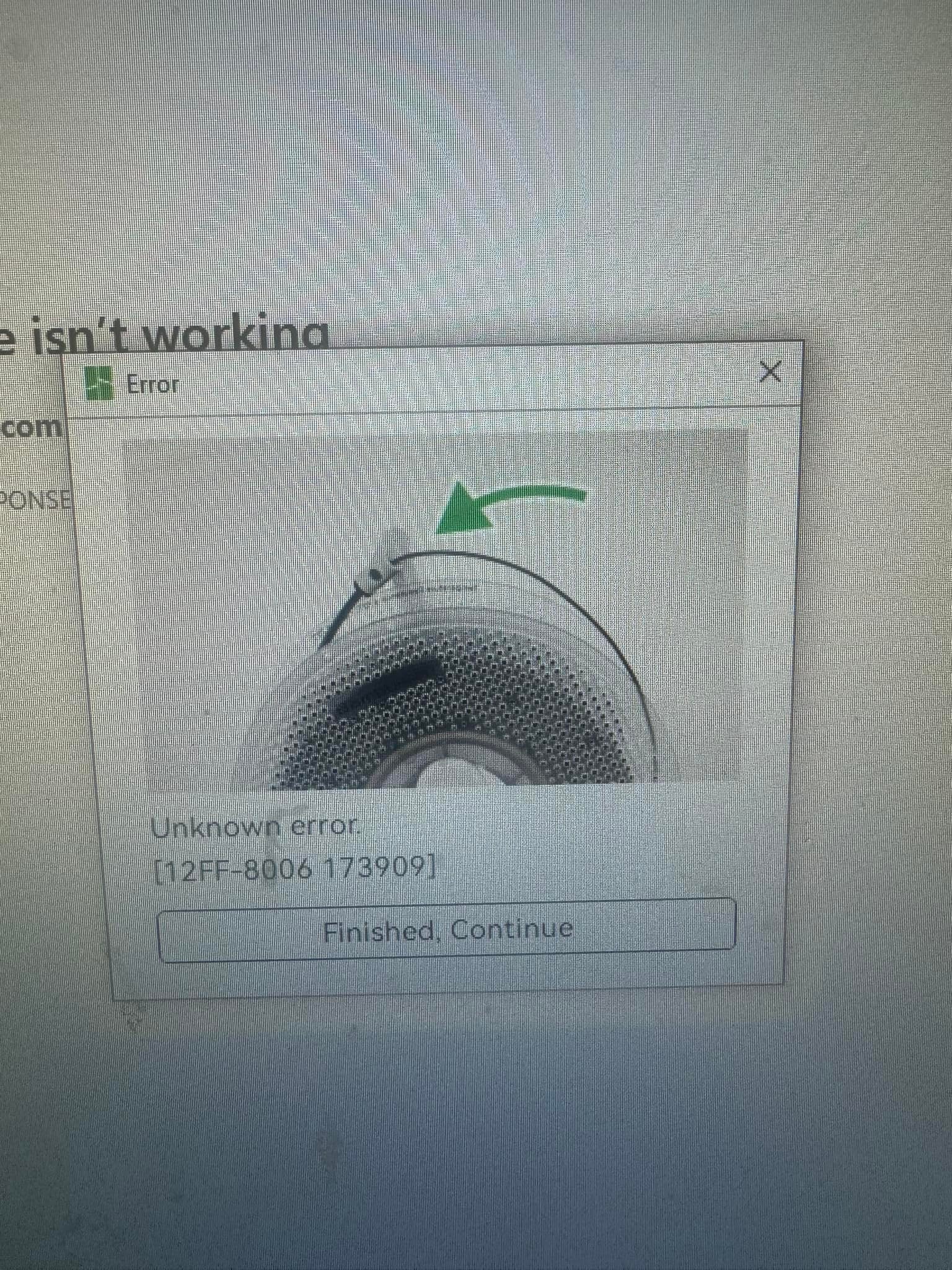 Printer error when printing from pc?