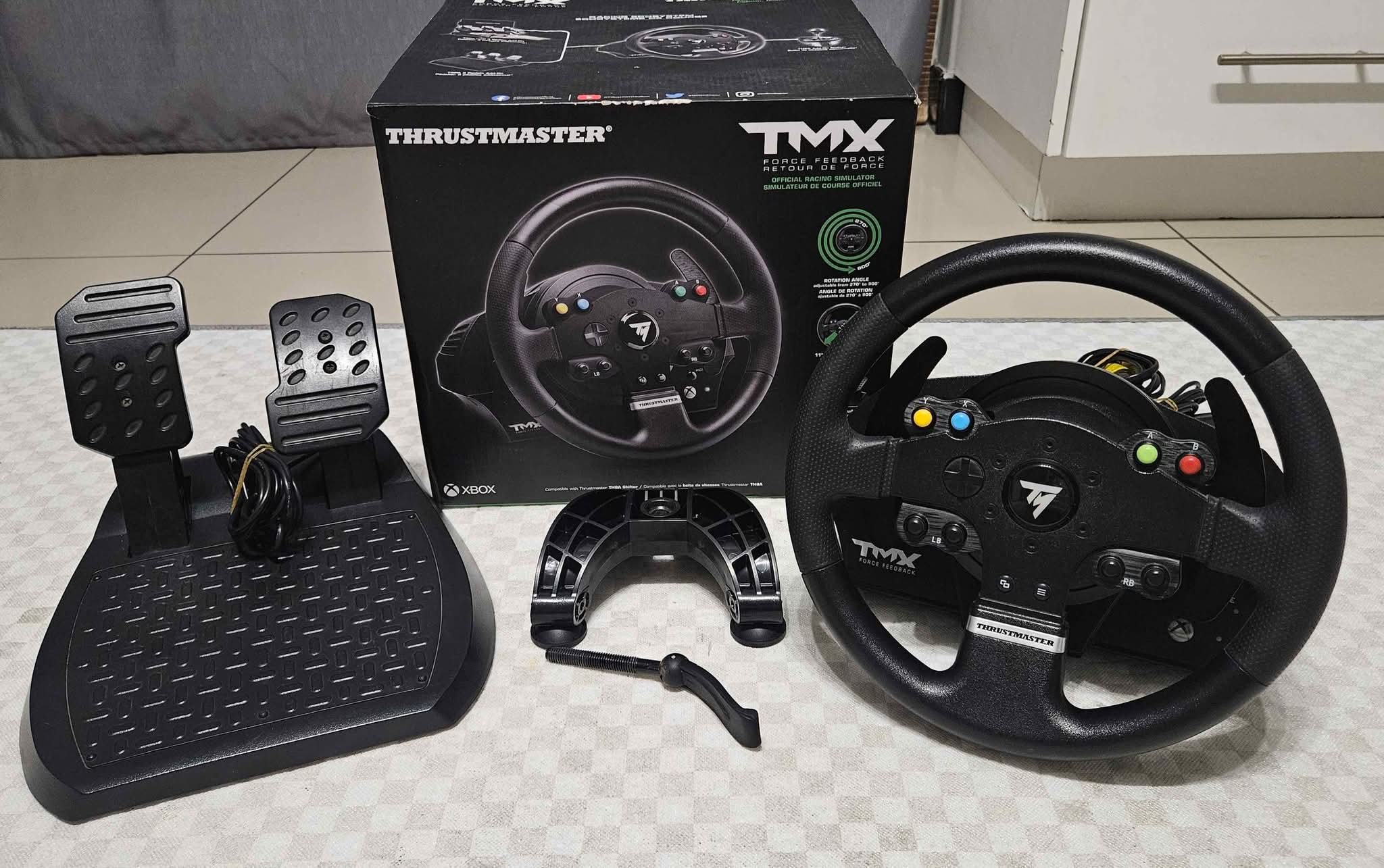 used pc parts | Excellent Condition Thrustmaster TMX wheel set for sale ...