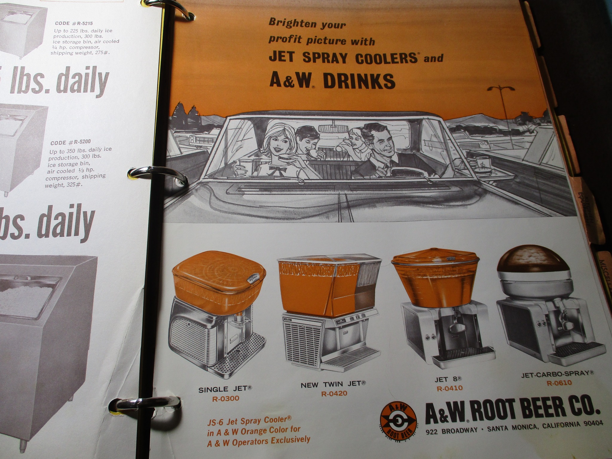 A&W restaurant equipment and collectibles