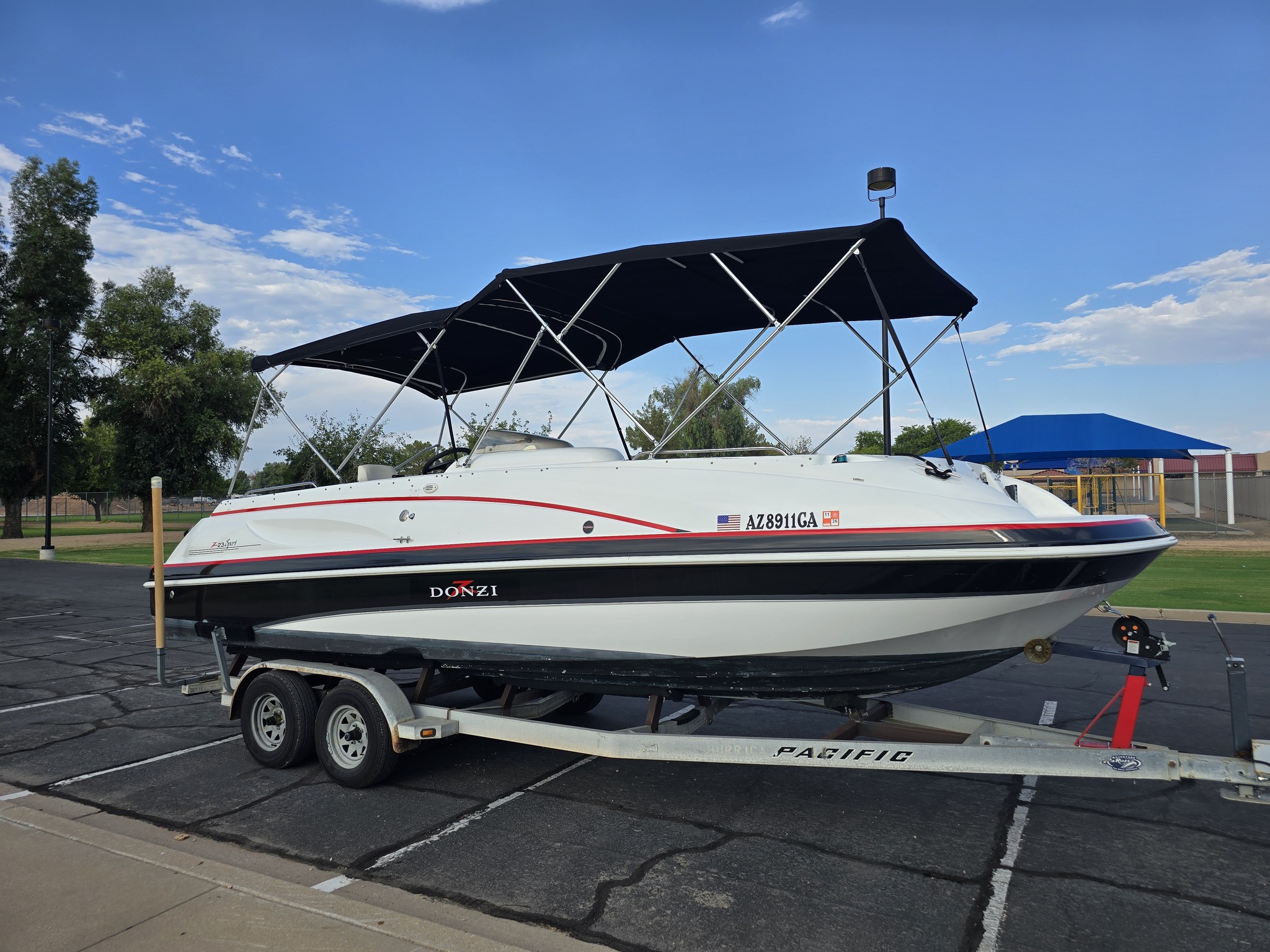 Tips for handling 2001 23 sport donzi boat?