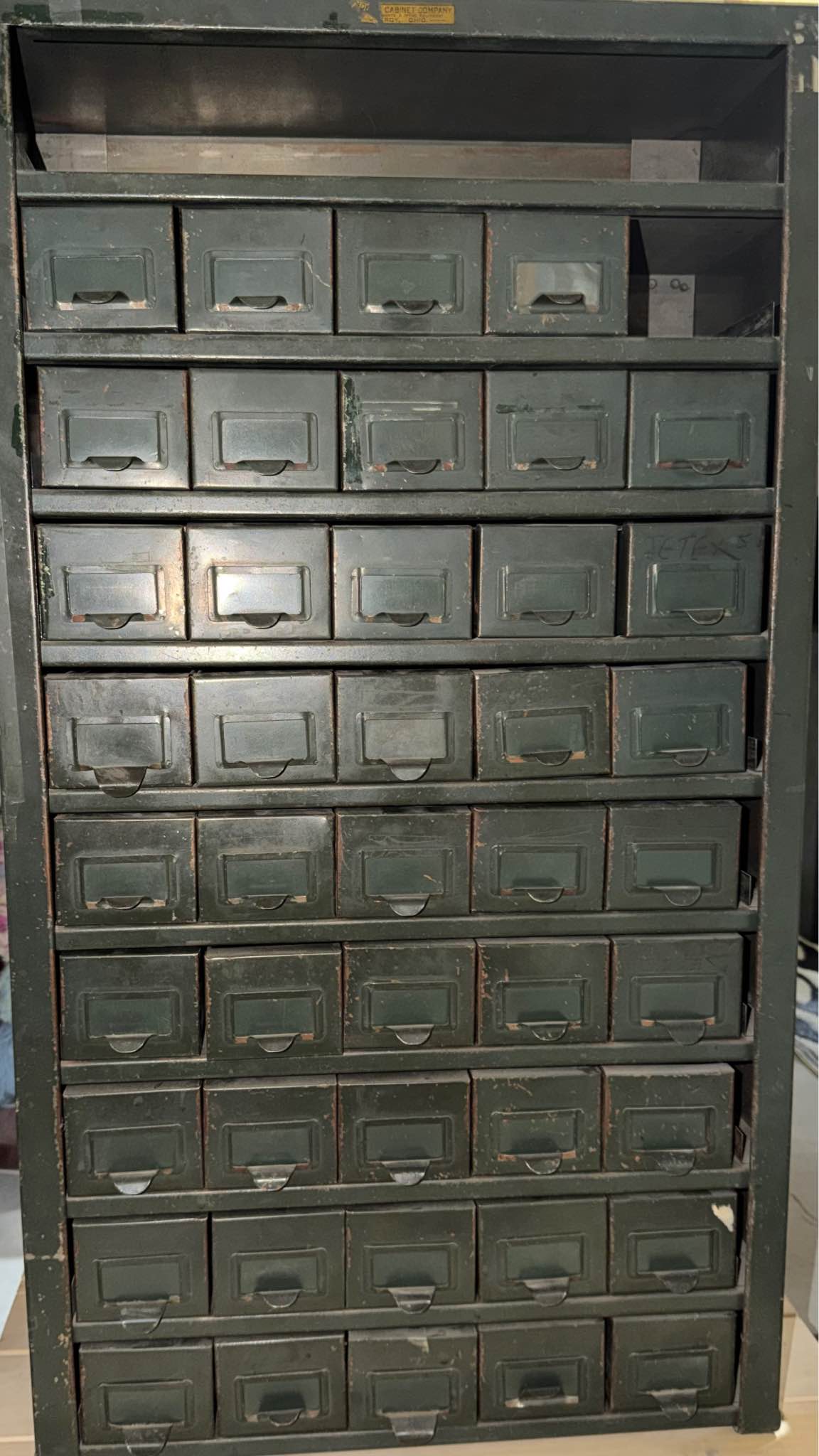 VINTAGE ADDRESSOGRAPH 6O DRAWER CABINET MISSING 6 DRAWERS - Dressers ...