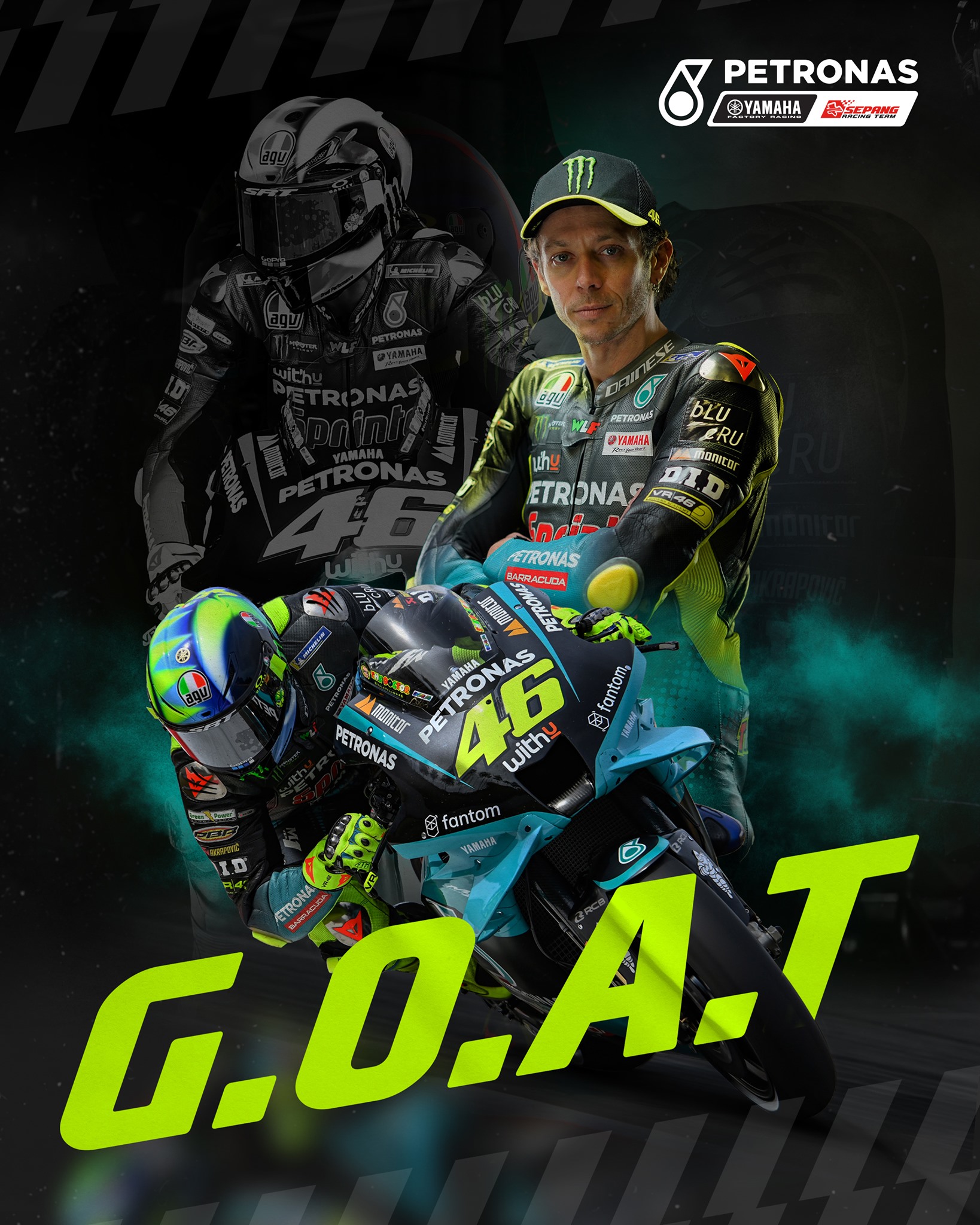 PETRONAS - Grazie Valentino Rossi VR46 Official! Thank you for