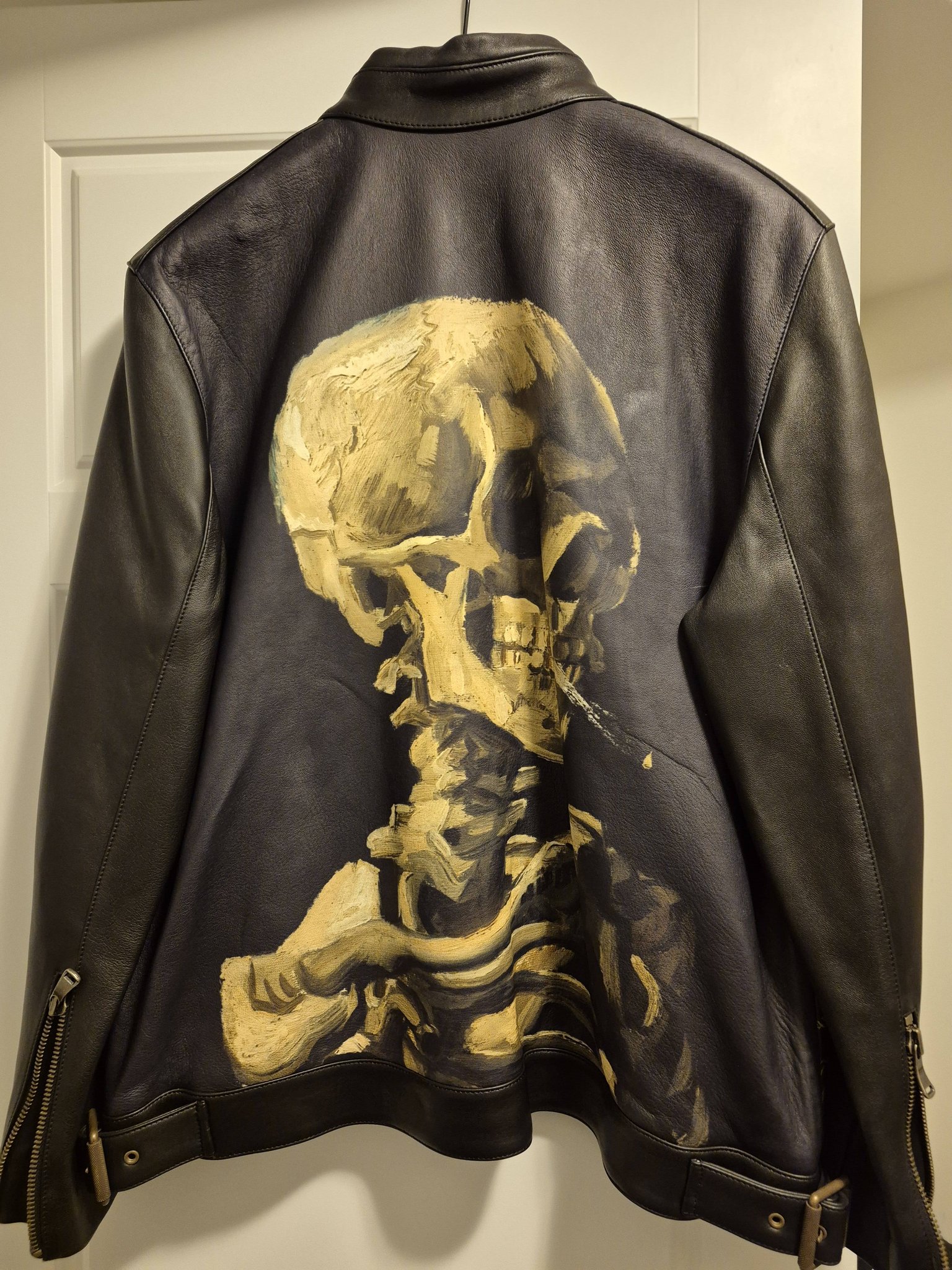 Van Gogh leather jacket for sale display picture 1