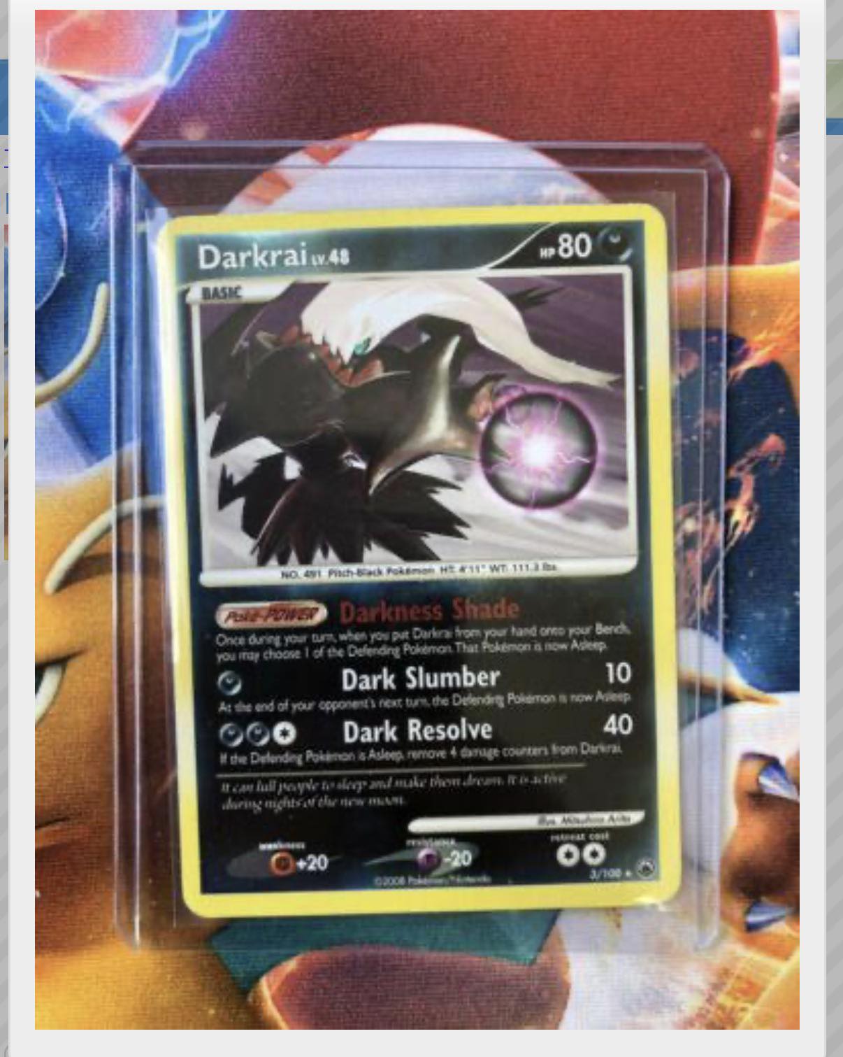 ポケモンカード ダークライG LV.58 Darkrai G - Rising Rivals