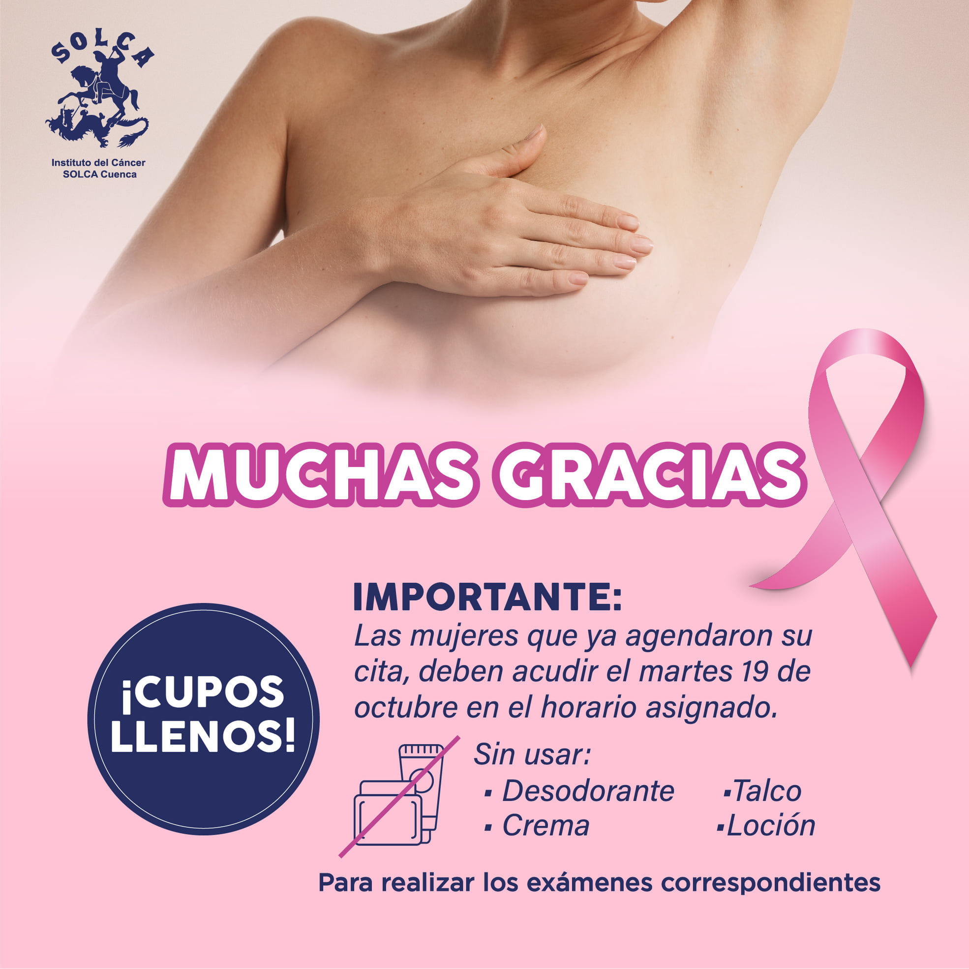 🤗🙌 Agradecemos su... - Instituto del Cáncer SOLCA Cuenca | Facebook