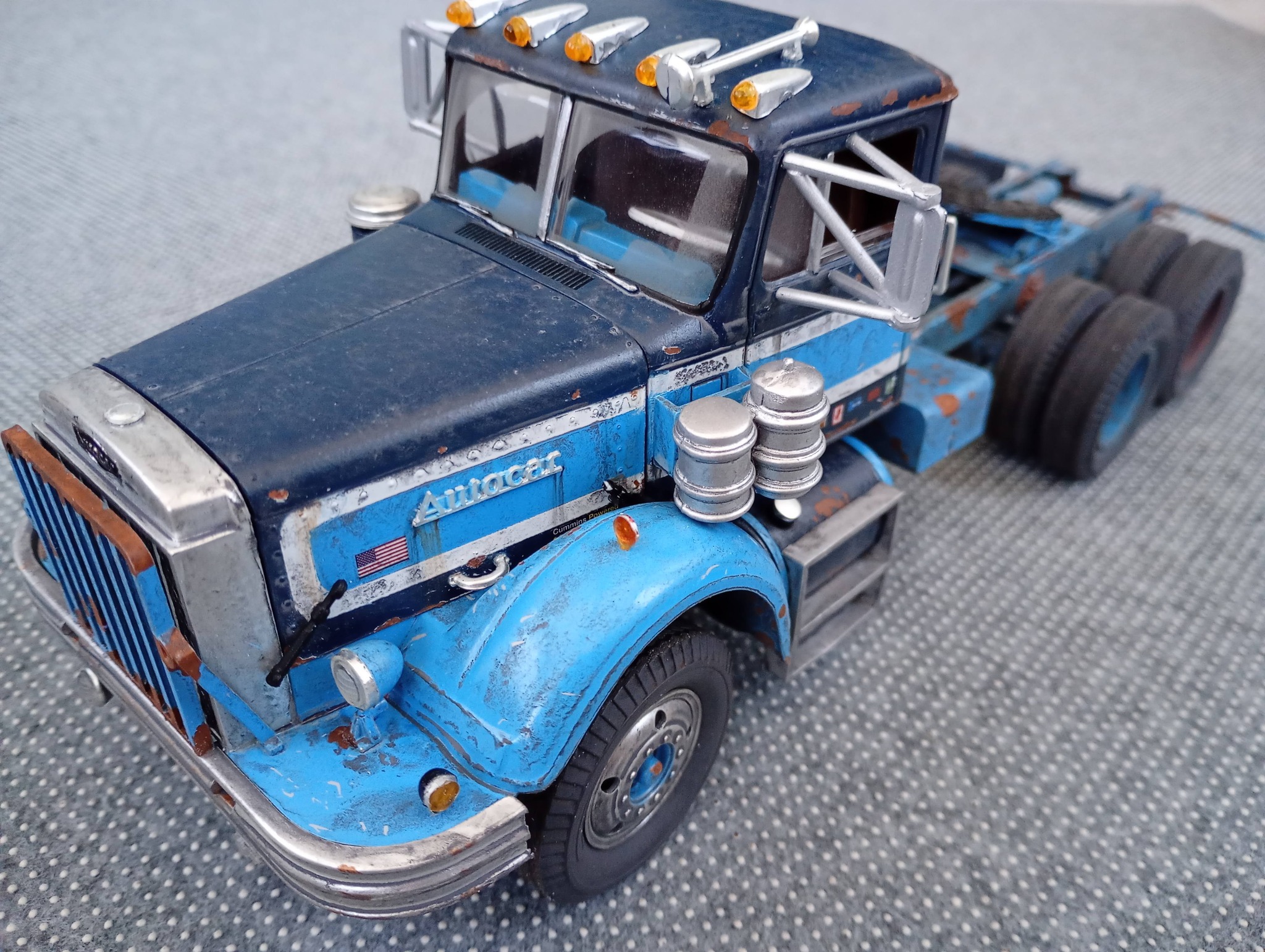 Recently finished AMT 1/25 scale Autocar A64b, built as a used