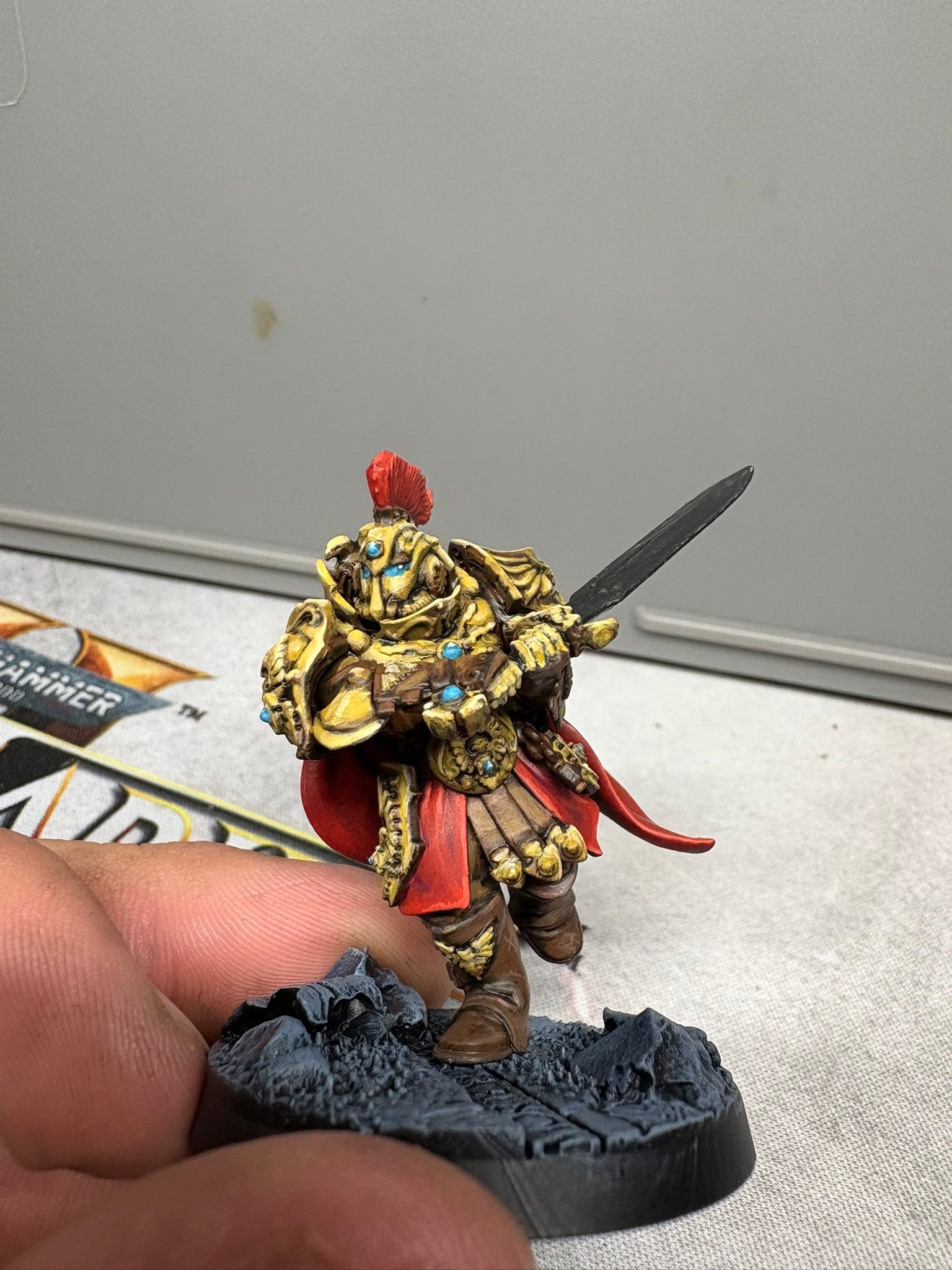 Painted Legio Custodes for fun with NMM technique. Too many 
