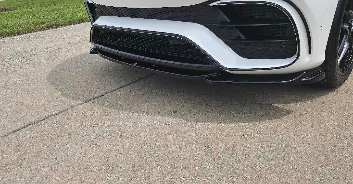 What are some aggressive front lip spoiler upgrade recommendations for a Mustang