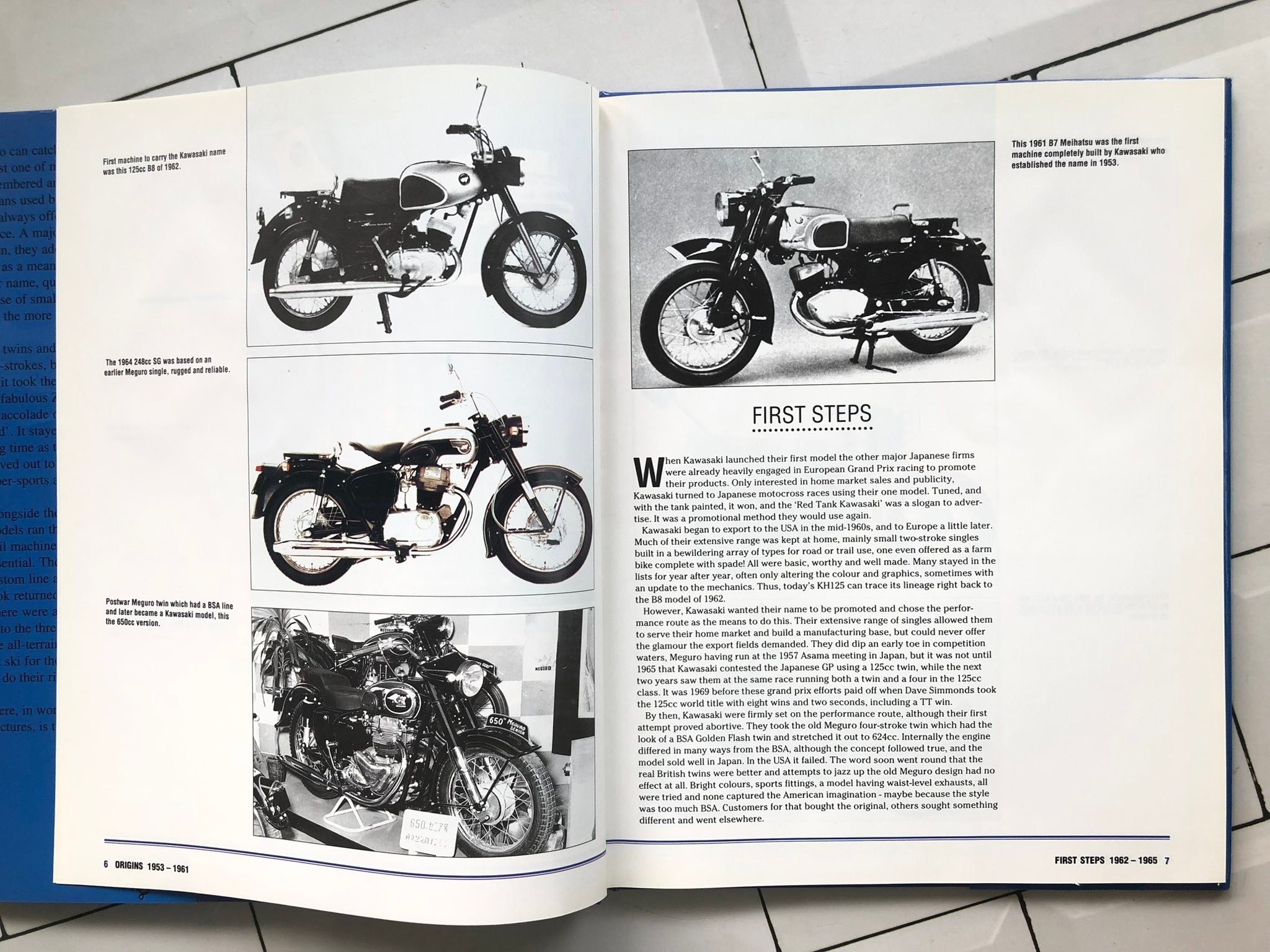 Kawasaki motorcycles illustrated history book
