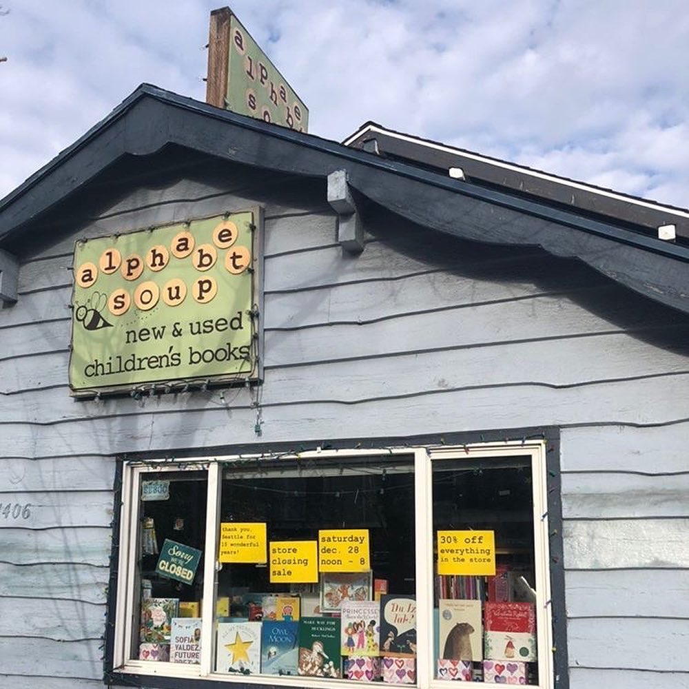 Alphabet Soup Children's Books in Wallingford, Seattle, closes