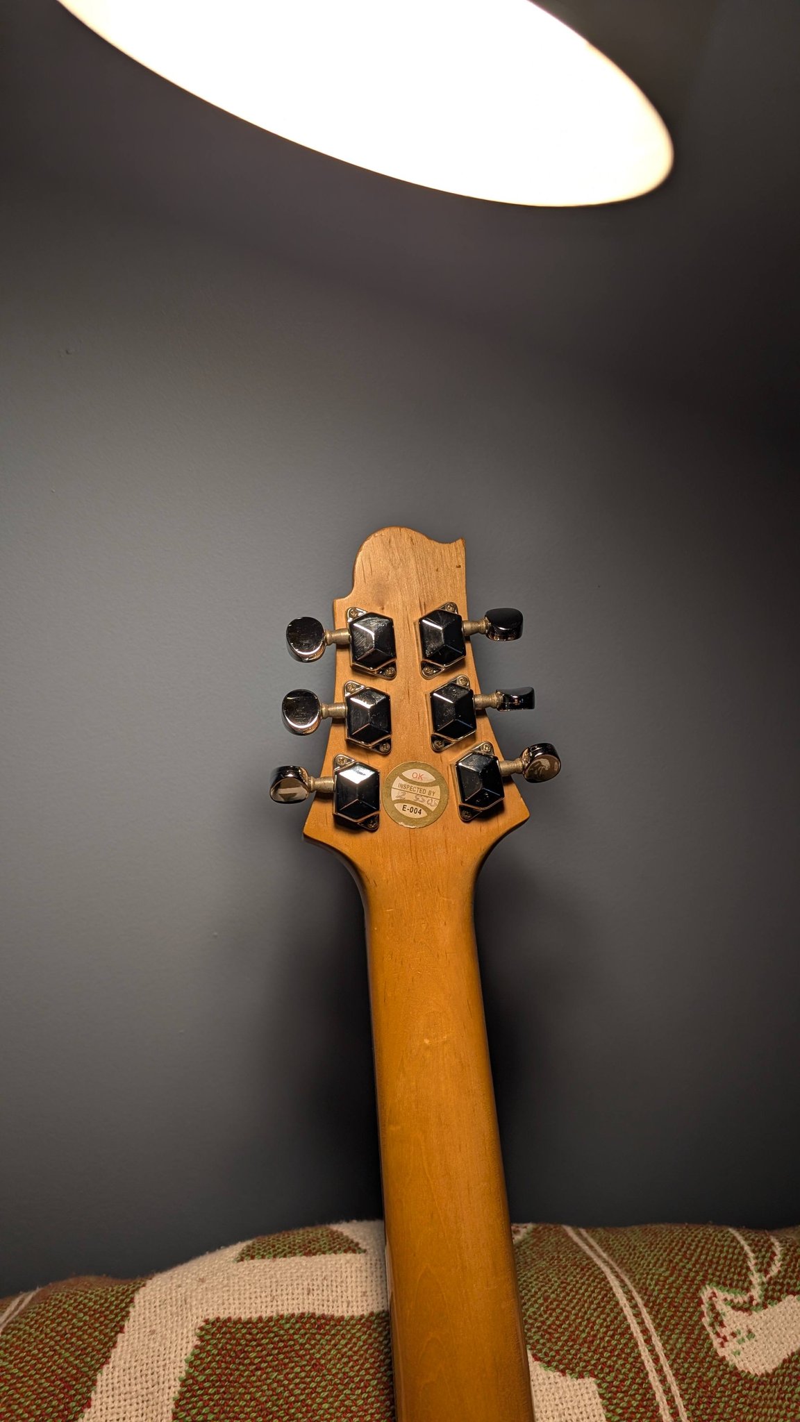 Upgraded Greg Bennett Malibu MB-1 guitar with strat pickguard