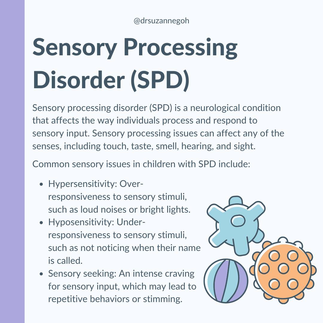 Dr. Suzanne Goh - Sensory processing disorder (SPD) is a... | Facebook