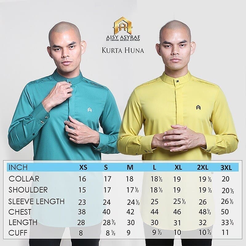 Kurta Huna Sizes Aisy Asyraf By Imam Muda Asyraf Facebook