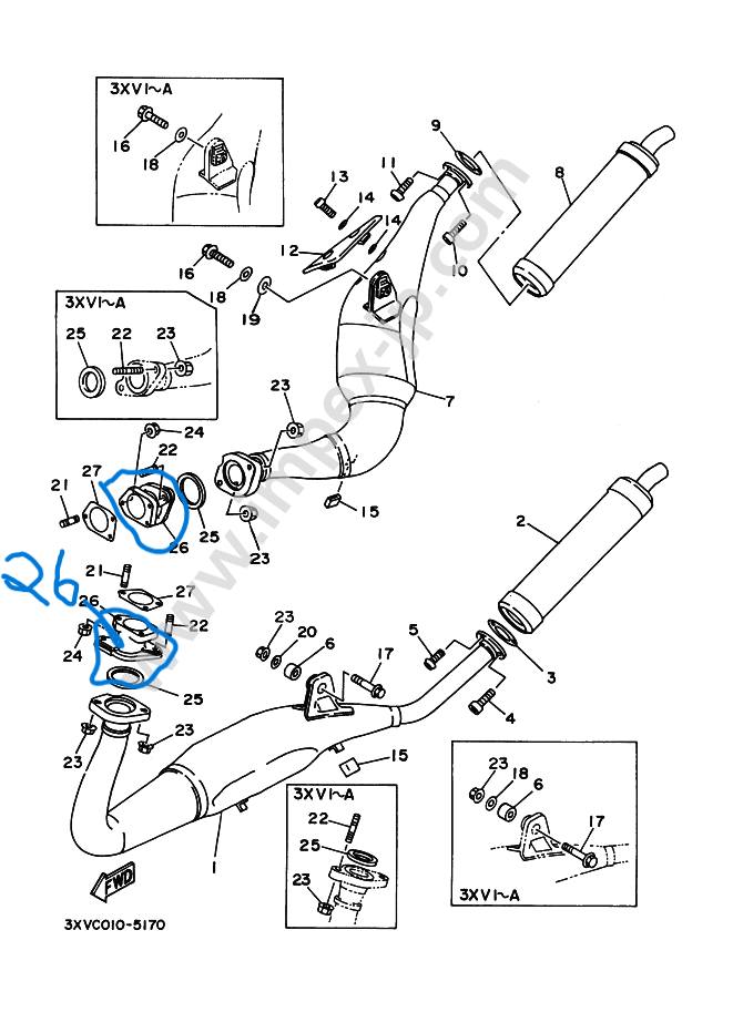 Special Parts Takegawa Scrambler Muffler Monkey 125(JB02/JB03) 04