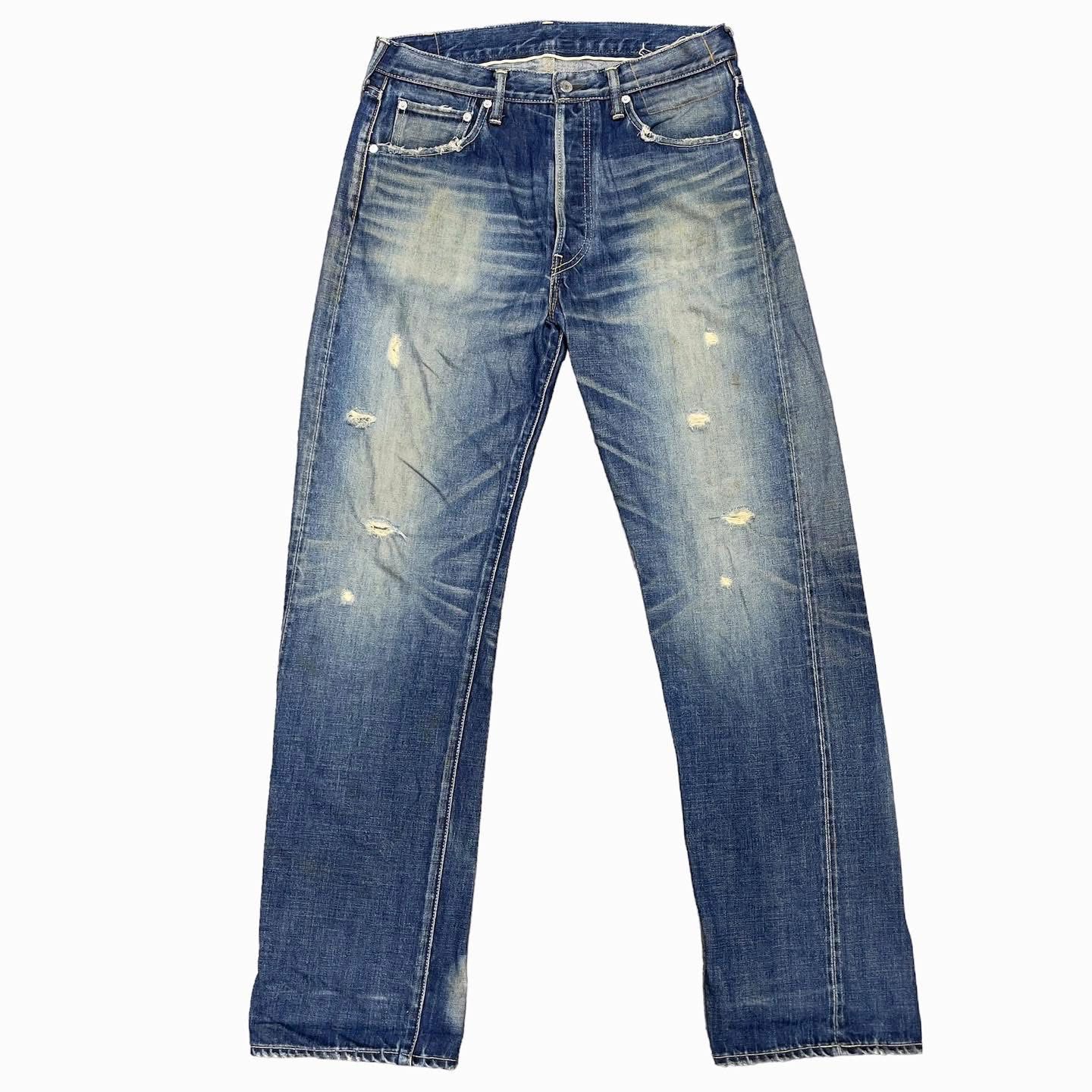 SOLD VUJA DÉ Vuja De Steve Distressed Selvedge Jeans 32-33 waist 