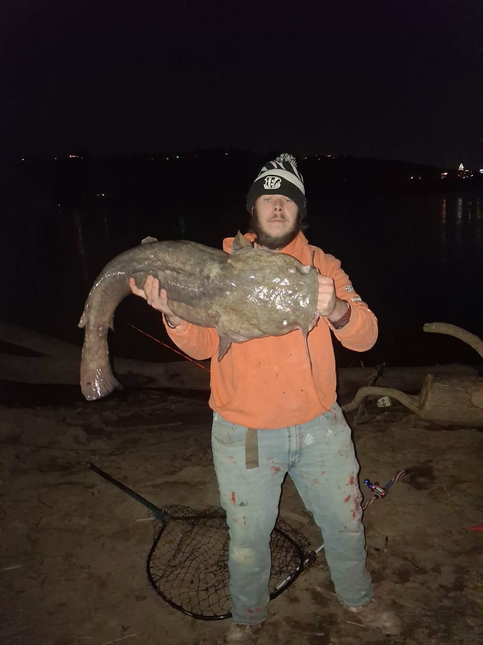 big angry fish rods and reels Chaos XS Round Catfish Rod Reel Combo Landing 20lb MONSTER Snapper on
