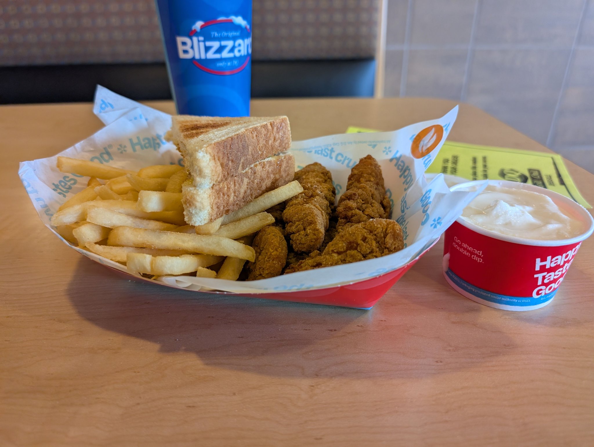 $6.99 FLAMETHROWER® Chicken Strip Basket and world-famous DQ Soft