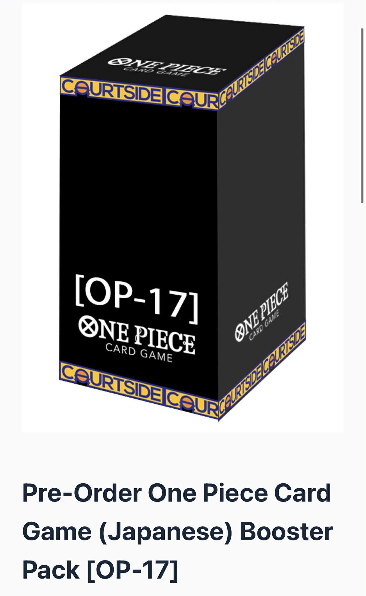 Pre-order for OP17 JP