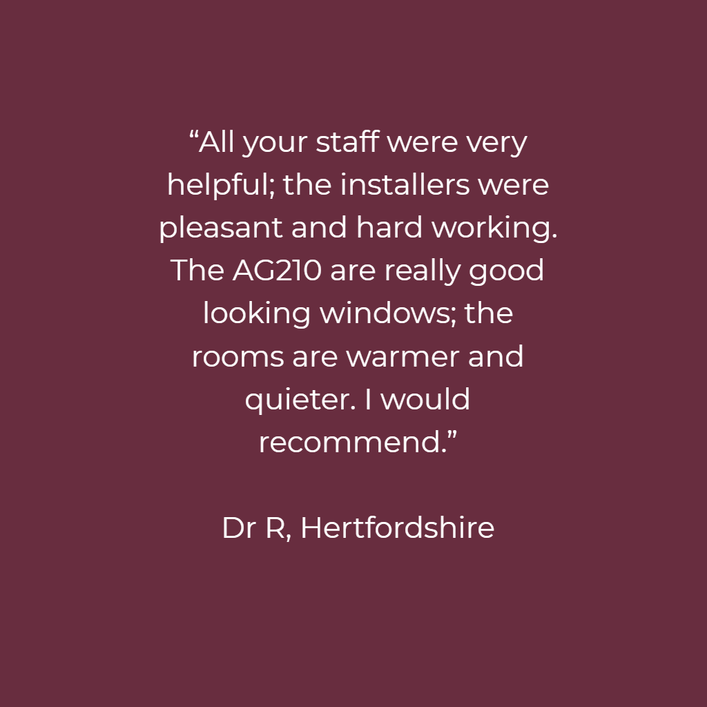 Our AG210 doors are ideal for: ️... - Met Therm Windows