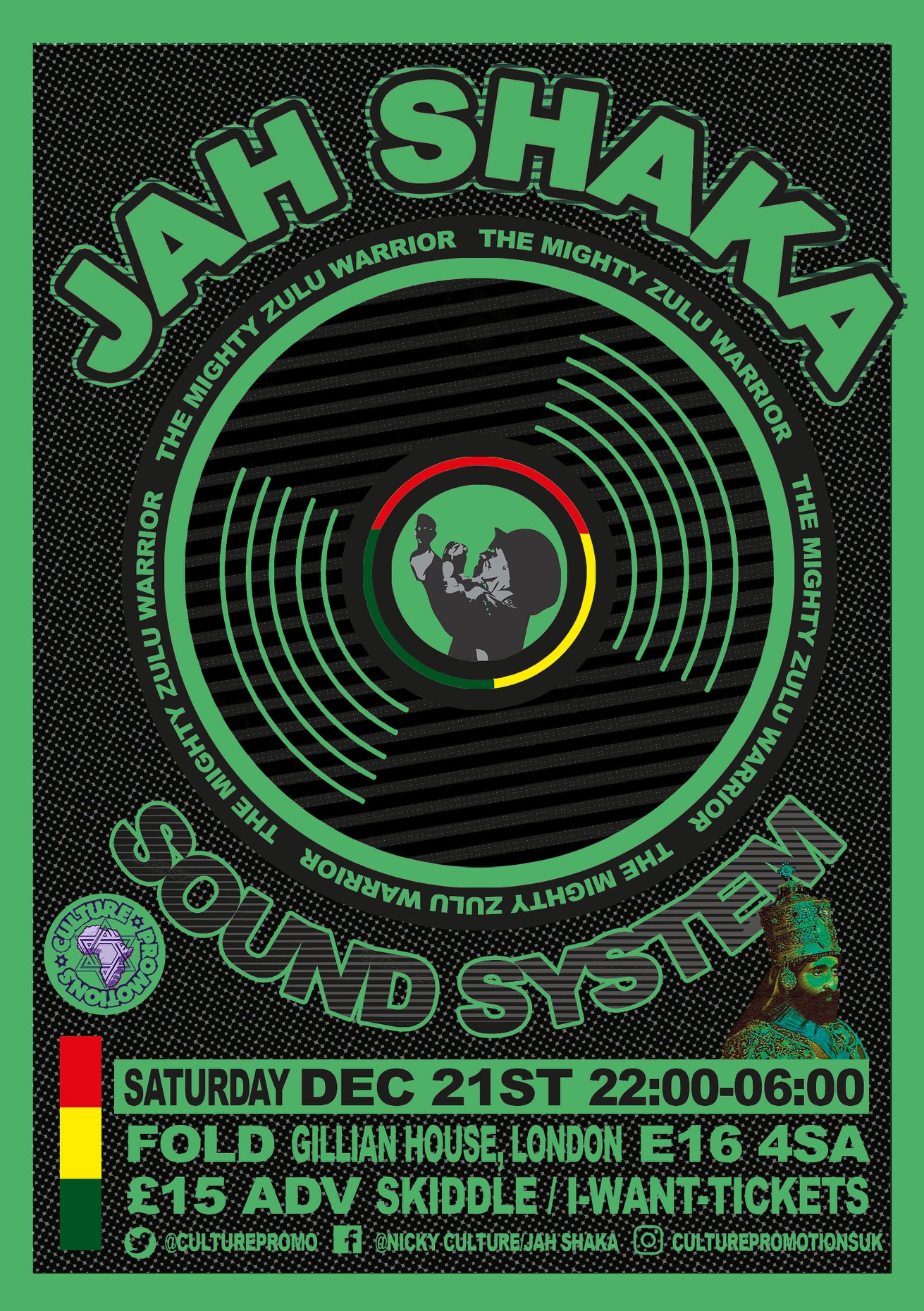 📢 ANNOUNCEMENT - Jah Shaka Official 'Sound in Session' - Sat 25